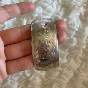 real silver cuff bracelet